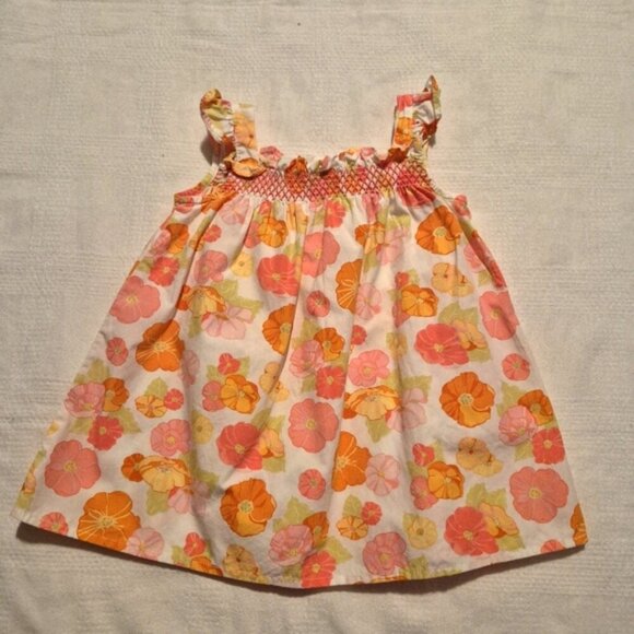 Gymboree girls size 6-12 months floral dress with pink, yellow & orange, vguc - Picture 4 of 4